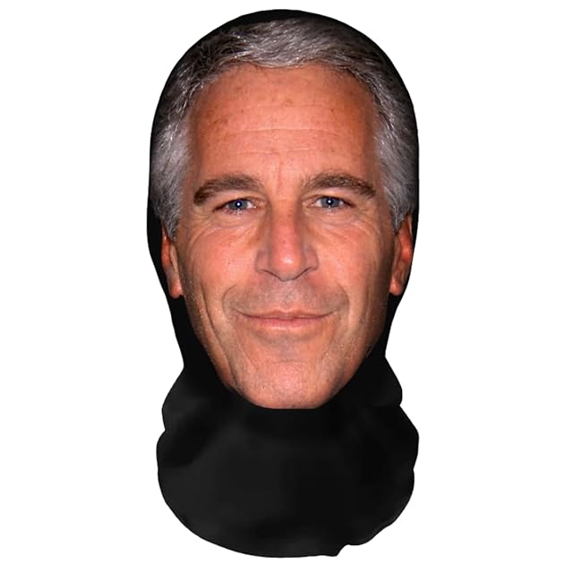 Aristo Solutions Jeffrey Epstein - Máscara facial realista con impresión 3D, transpirable, ligera y cómoda, ideal para cosplay, fiestas, Halloween, Karnveal y eventos MI