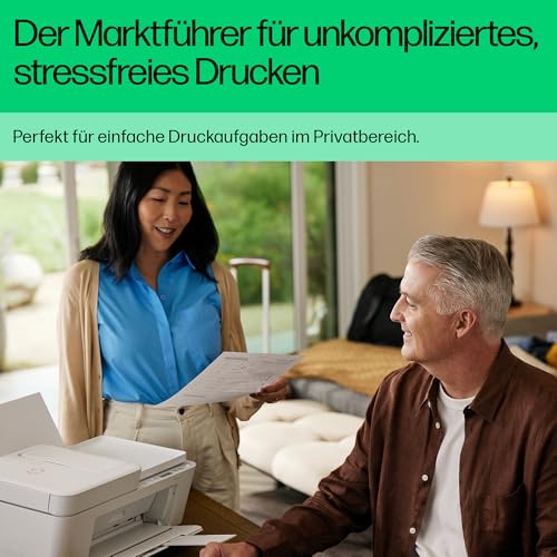 HP DeskJet 4220e Multifunktionsdrucker, 3 Monate gratis drucken mit HP Instant Ink inklusive, HP+, Drucker, Kopierer, Scanner, Mobiler Faxversand, WLAN, Automatische Dokumentenzuführung, Weiß