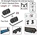 Gotical 3 Slots Mlok Weaver Rail with Allen Wrench 1 inch High Strength Rail - Set of 2 Pieces (Black)