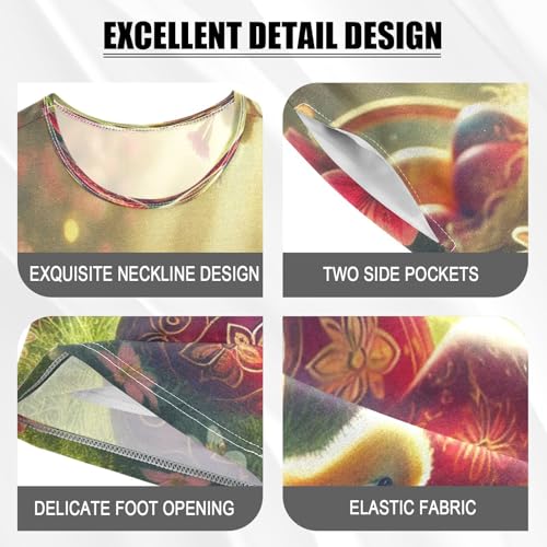 Easter Eggs Rabbit Cute Pajama Set Short Sleeve PJ Set Cotton Summer Pajamas Sleepwear Soft 5Y4