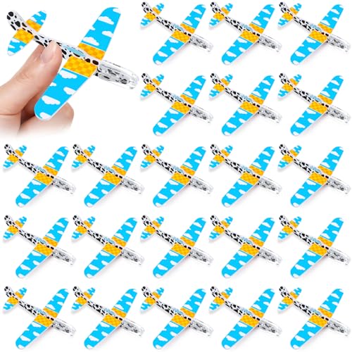 Skylety 50 Pcs Toy Inspired Party Favors for Kid, Foam Glider Airplane Toys