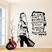 Banksy Vinyl Wandtattoo Möchten Sie Größe erreichen, Graffiti Street Art Aufkleber Kreative Vinyl Wandaufkleber Dekorativ 3015