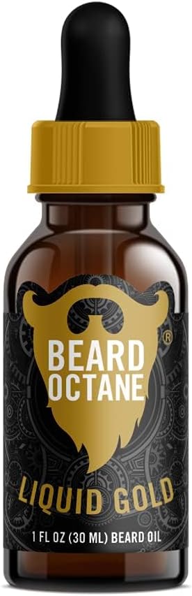 - Beard Octane Beard Oil for Men – Liquid Gold (Frankincense, Oud Cologne) – Softens & Conditions Dry Beards With Argan & Jojoba – 1oz