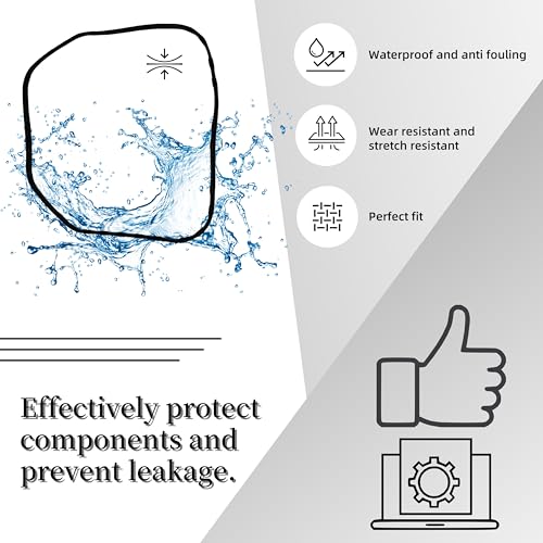 Image of Valve Cover Seal Gasket,Compatible with Kohler CH18,CH22-66557,CH18-62654,CH22 Mower Replace 24-153-23-S, 24 153 23-S, 24-153-16-S,24-153-12 (2pcs, Black)