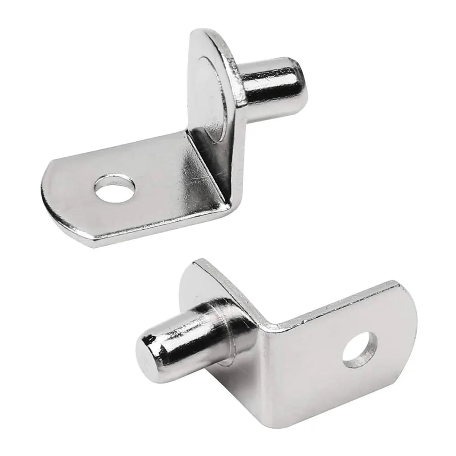 20 Pcs Shelf Brackets Support Pins Studs Pegs 5mm Metal Pin Shelves Seperator L Fixed Cabinet Cupboard Furniture Bracket Holder for Cabinet