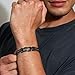 Inspirational Gifts for Men Brown Leather Bracelet for Men Forever Linked Together Braided Cuff Bracelet Infinity Black Knot Hand-woven Bracelets for Men Him Always Remember You're Braver 9inches