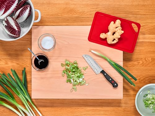 WÜSTHOF Gourmet 5" Hollow Edge Santoku Knife, Black - Image 5