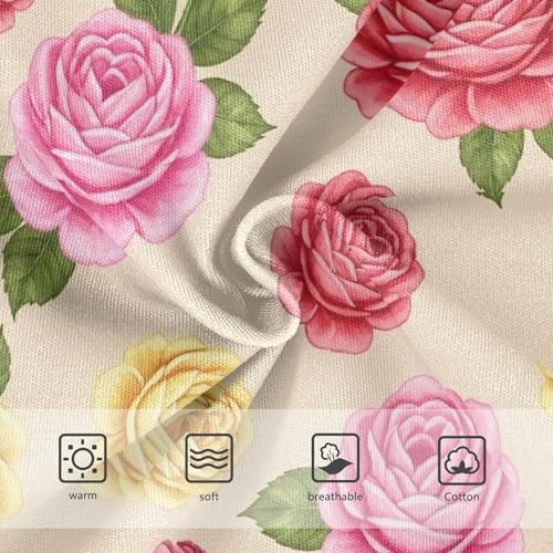 Toddlers Underwear Floral 2t Cotton Girl Panties Cute Funny Kids Undies Briefs Vintage Flowers Colorful Floral3