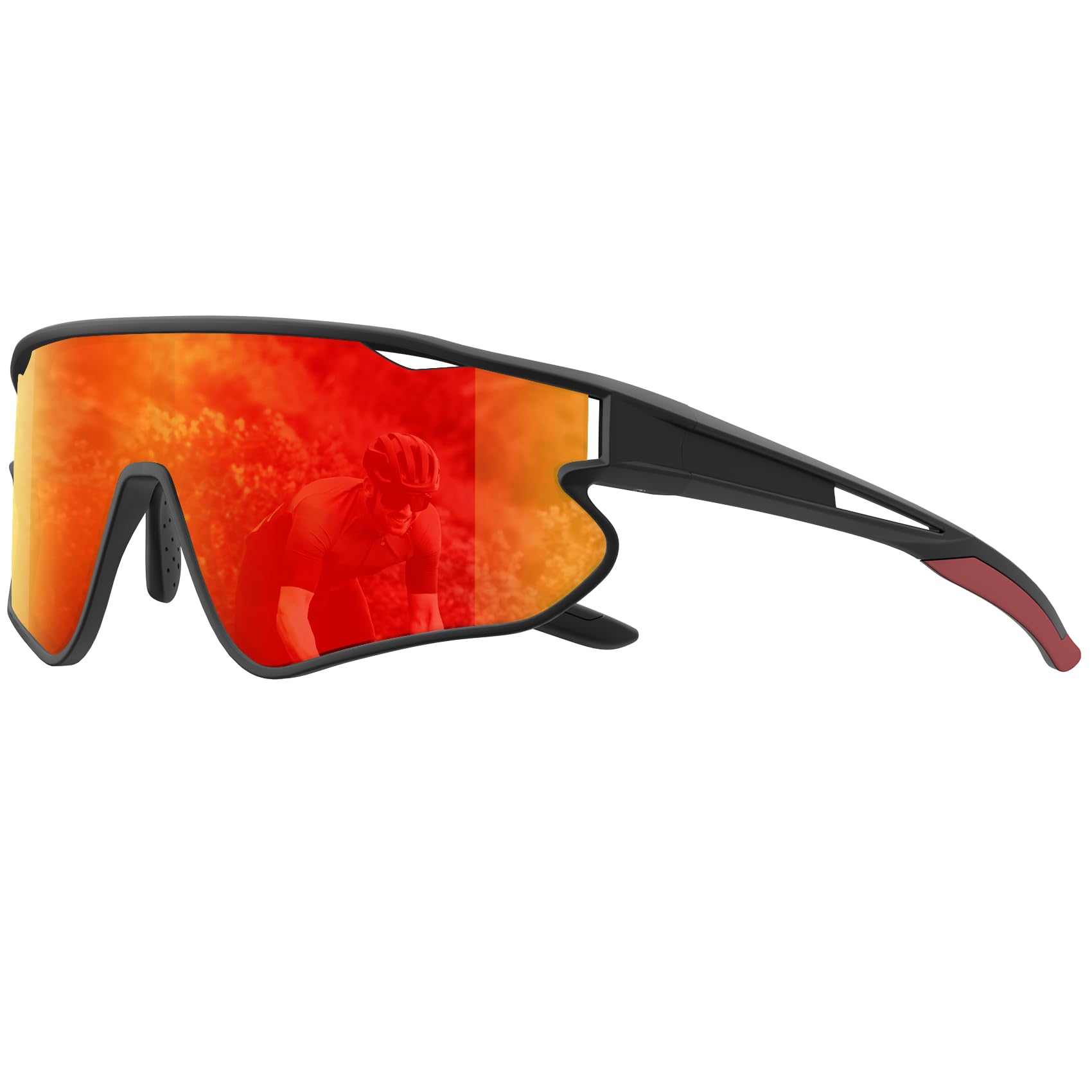 HENGOSEN Sports-Sunglasses Polarised-Sunglasses-Mens Cycling-Running Sun-glasses : Driving Motorbike Fishing UV400 Protection