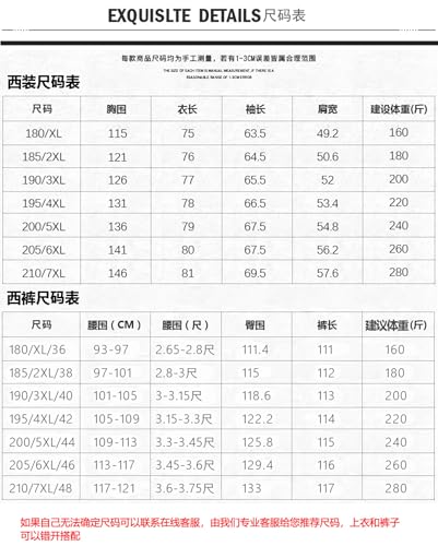 Men's Suits, 2 Piece Collarless Large Size Tuxedo Jacket Wedding Blazer Loose Double-Breasted Business Casual Formal Jacket, Blazer and Pants2