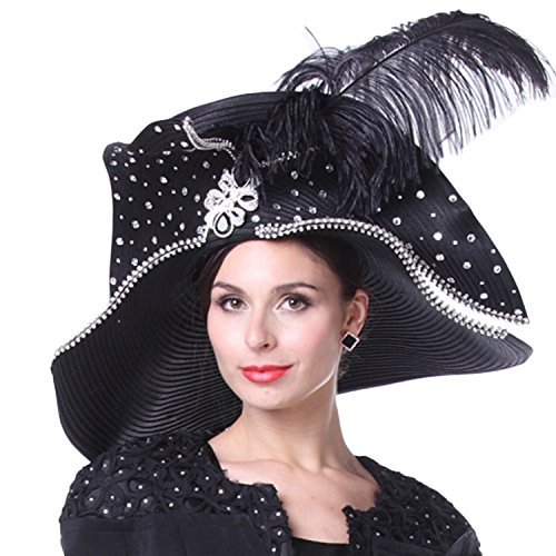 KUEENI Women Church Hats Couture Hats 