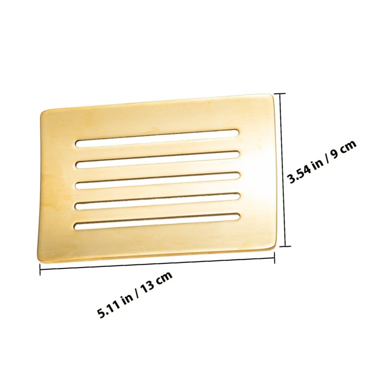 SHINEOFI Seifenablage aus Rostfreiem Edelstahl 304 Selbstentleerender Seifenhalter mit Abtropffläche für Badezimmer und Dusche Metallische Seifenschale ohne Wasseransammlung