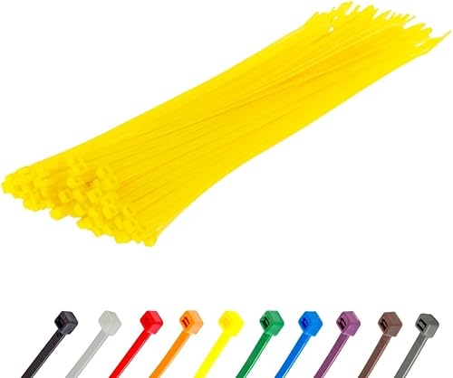 Miniatura 155 de GTSE - Paquete de 100 bridas con cremallera de 20.3 cm, color plateado/gris, 8.06 kg de resistencia, bridas de nailon grises resistentes a los rayos