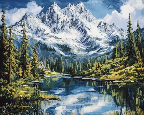Diamant peinture kit complet avec accessoires de paysage