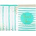 Inspired Mailers - Poly Mailers 16x22-50 Pack - Thank You Poly Mailers Confetti and Stripes (Aqua/Gold) - Packaging Bags - Printed Poly Mailers - Mailing Envelopes