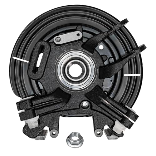 Image of Detroit Axle - Rear Driver Side Steering Knuckle w /Wheel Hub + CV Axle | Replacement for 2002-2005 Ford Explorer 2003-2005 Mercury Mountaineer - 2pc Set