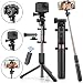 KUSKY Selfie Stick Bluetooth, 4-in-1 Extendable Selfie Stick Tripod with Wireless Remote Shutter for iPhone X/8/8P/7/7P/6s/6P, Galaxy S9/S9 Plus/S8/S7/ S6/S5/Note 8, Google, Huawei and More