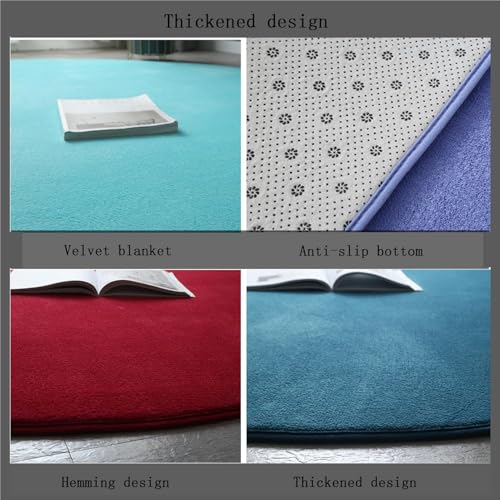 Tapis rond moderne lavable pour solutionner l'entretien du salon et de la chambre