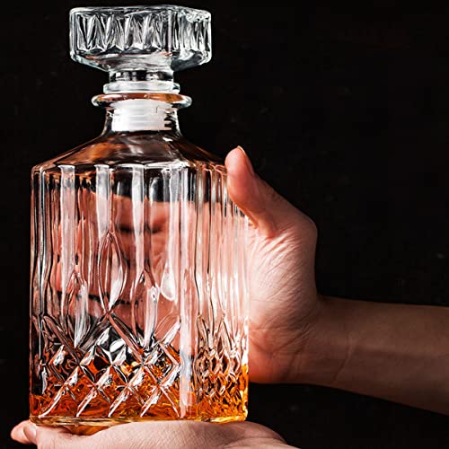 Xxyxxy 1Pcs 33.8 Oz Diamond Decanter Whiskey Decanter Crystal Whiskey Bottle thumb #5