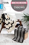 LEISURE ARTS Comfy Knit Throws - Adult Knitting Kit for Throws - Modern Style - Medium Size - All Seasons - False