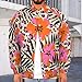 Floral Pink Pattern Jackets Mans Baseball Jacket Flowy Outerwear Work Office Top Fashion Heavyweight Coats Working Outwear 3XL