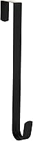 Aeranto 12" Black Slim Over The Door Wreath Hanger - Holds 22 lbs, Tool-Free for Christmas, Holidays & Daily Decor