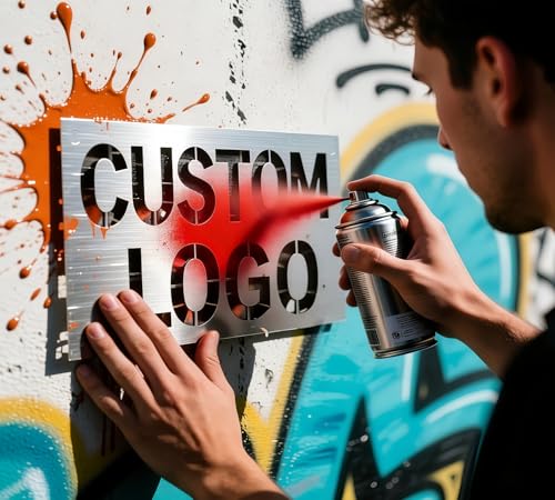 Custom Address Stencils for Spray Painting, Reusable PVC Templates for House Numbers, Mailbox & Curb Marking, Personalized Text for Wood, Concrete & Metal Signs, Custom Size