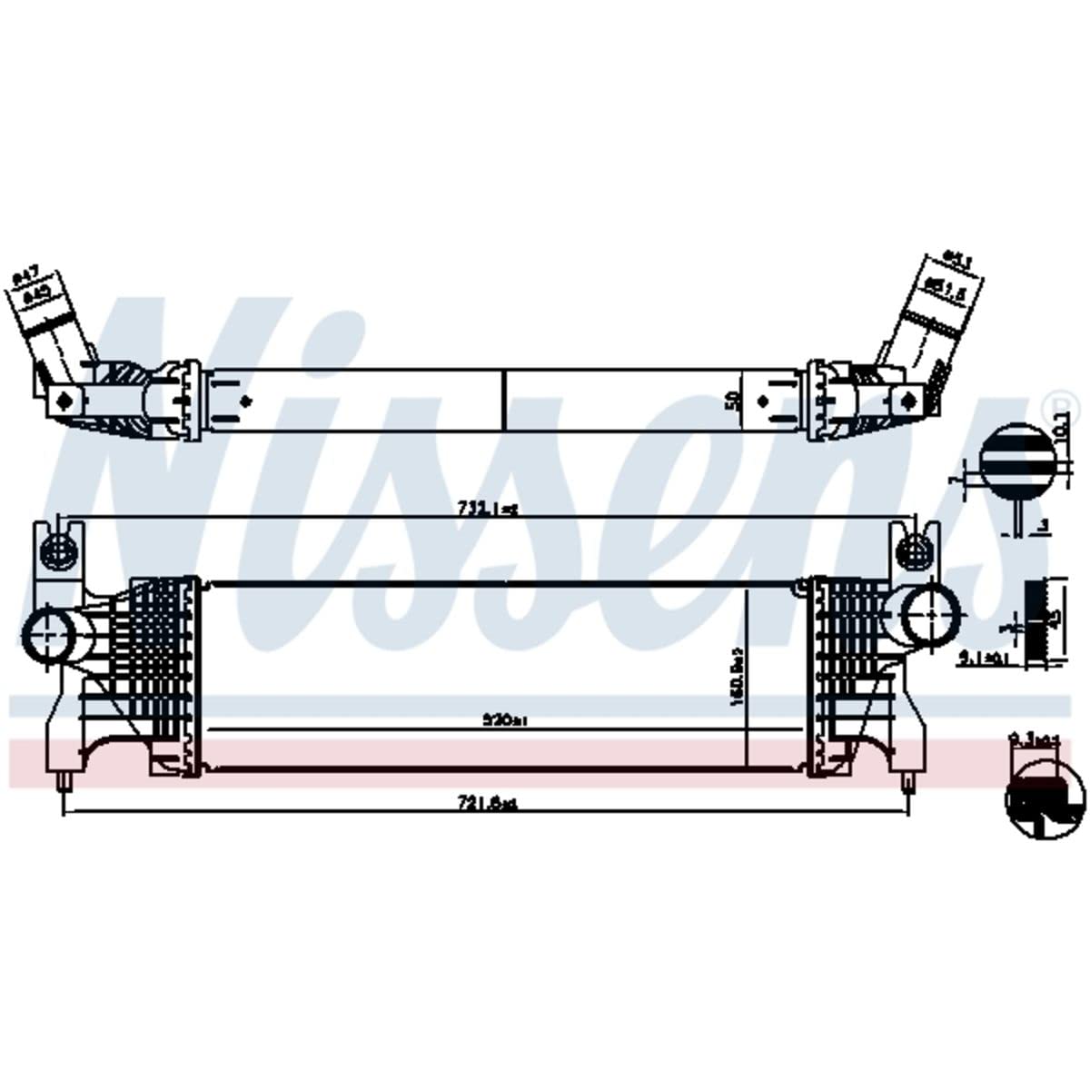 NISSENS Intercooler 961556 Compatibile con: SUZUKI SX4 S-CROSS, VITARA