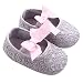 GOTD Glitter Baby Shoes Sneaker Anti-slip Soft Sole Toddler Prewalker (US 3, 6~12 Month , Gray )