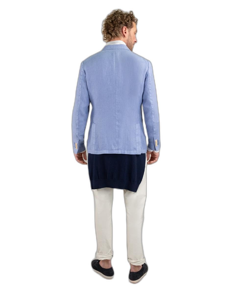 El Ganso Americana Lino Garment Dyed Azul
