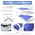 Outdoor Faucet Covers for Winter Freeze Protection, Hose Bib Covers for Winter, Water Spigot Cover Winter Insulated, 2 Pack 6.7" x 9.5" Pipe Insulation Cover Socks Outside Faucet Freeze Protector Blue