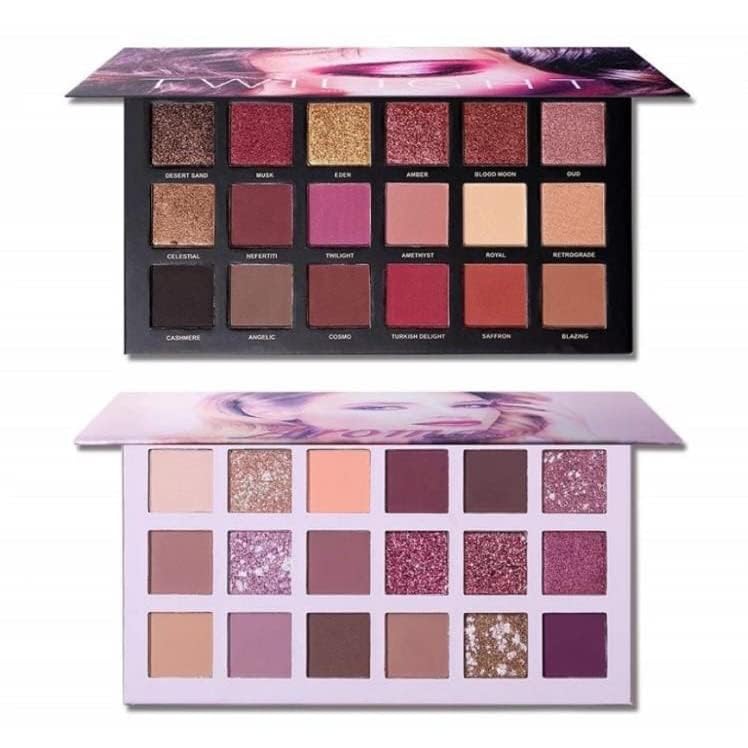 Rose Gold Remastered + Nude Edition Eyeshadow Palette Combo Kit - 36 Matte and Shimmer Finishes, Includes Black Eyeshadow - Complete Eye Shadow Palette Set