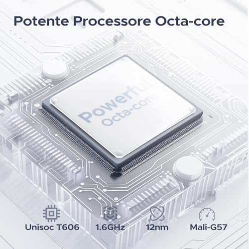 DOOGEE U11 Tablet Android 15 Ultimo, 11 Pollici IPS, 16GB+128GB/TF 2TB Octa-Core, 8580mAh Tablet PC 13MP+5MP Widevine L1 Tablet in Offerta, Dual Speakers, 90HZ/ OTG/WiFi 5G/ Face Unlock/ BT5.0 Grigio - 5