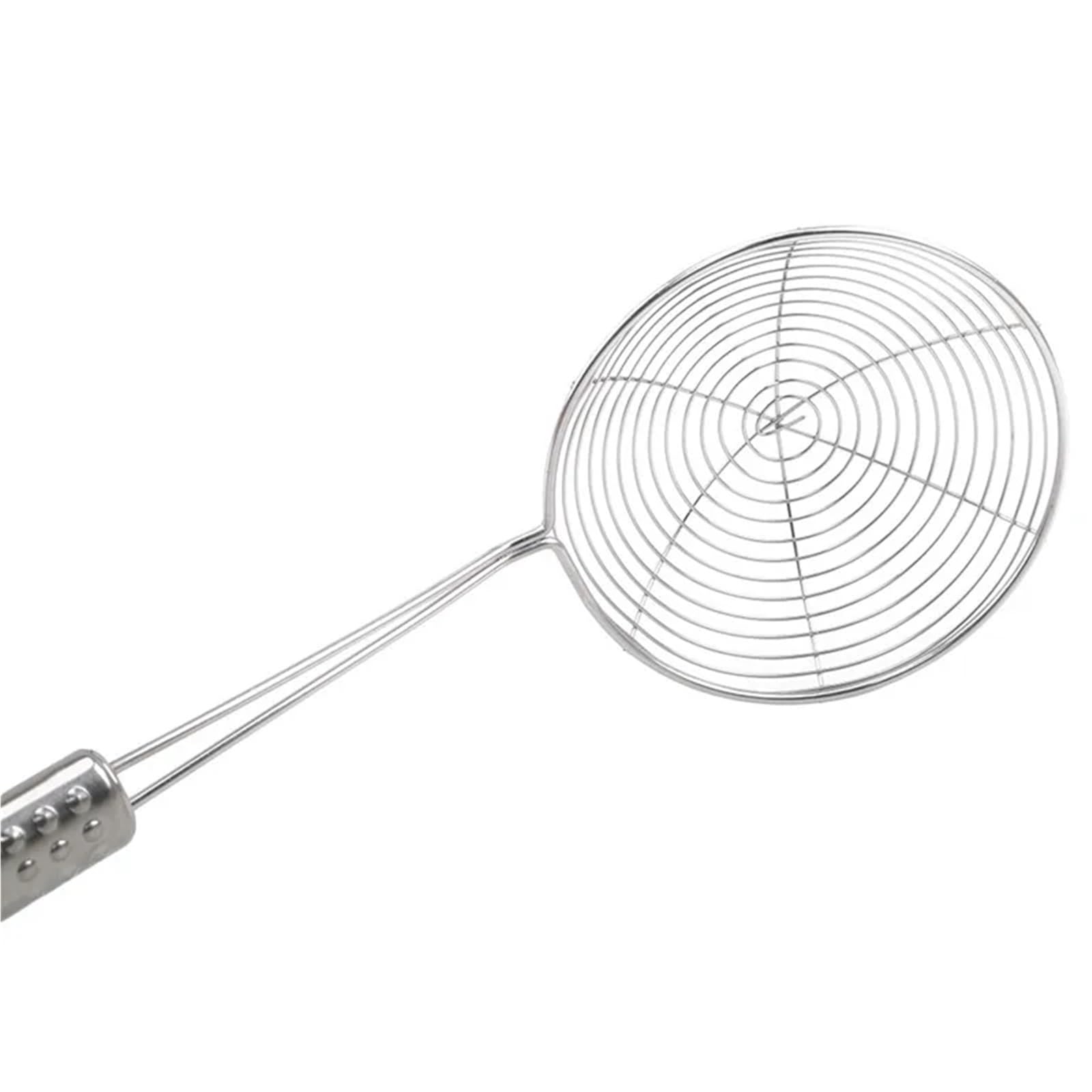 1 Set (3 pezzi) Schiumarola in acciaio inossidabile Solido Spider Colino Mestolo Utensile da cucina in for patatine fritte for frittura di pesce Per Alimenti(33.5x13cm)
