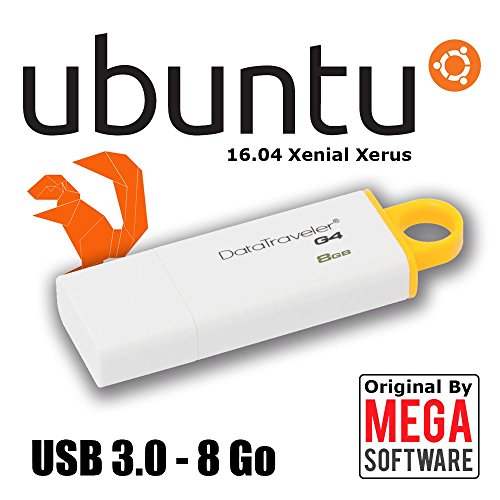 Preisvergleich Produktbild Ubuntu 16.04 Live - Desktop - 32 & 64 bits - USB-stick 3.0 - 8 Go