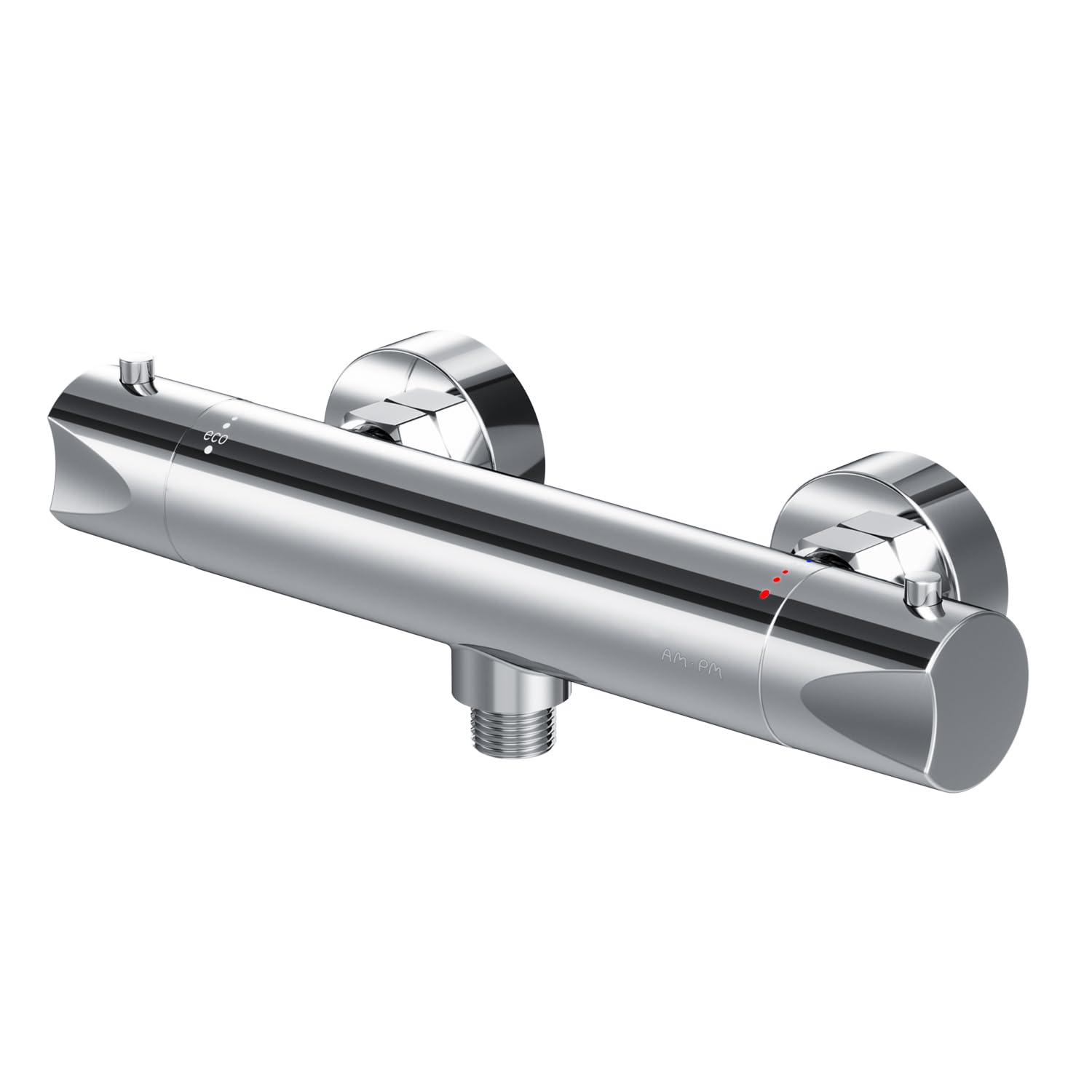 AM.​PM Hit FTA4000 – Mitigeur Douche Thermostatique Chromé, Robinet Salle de Bain, Mitigeur Douche avec SafeStop à 38°C, Résistant aux Rayures, Garantie 5 Ans