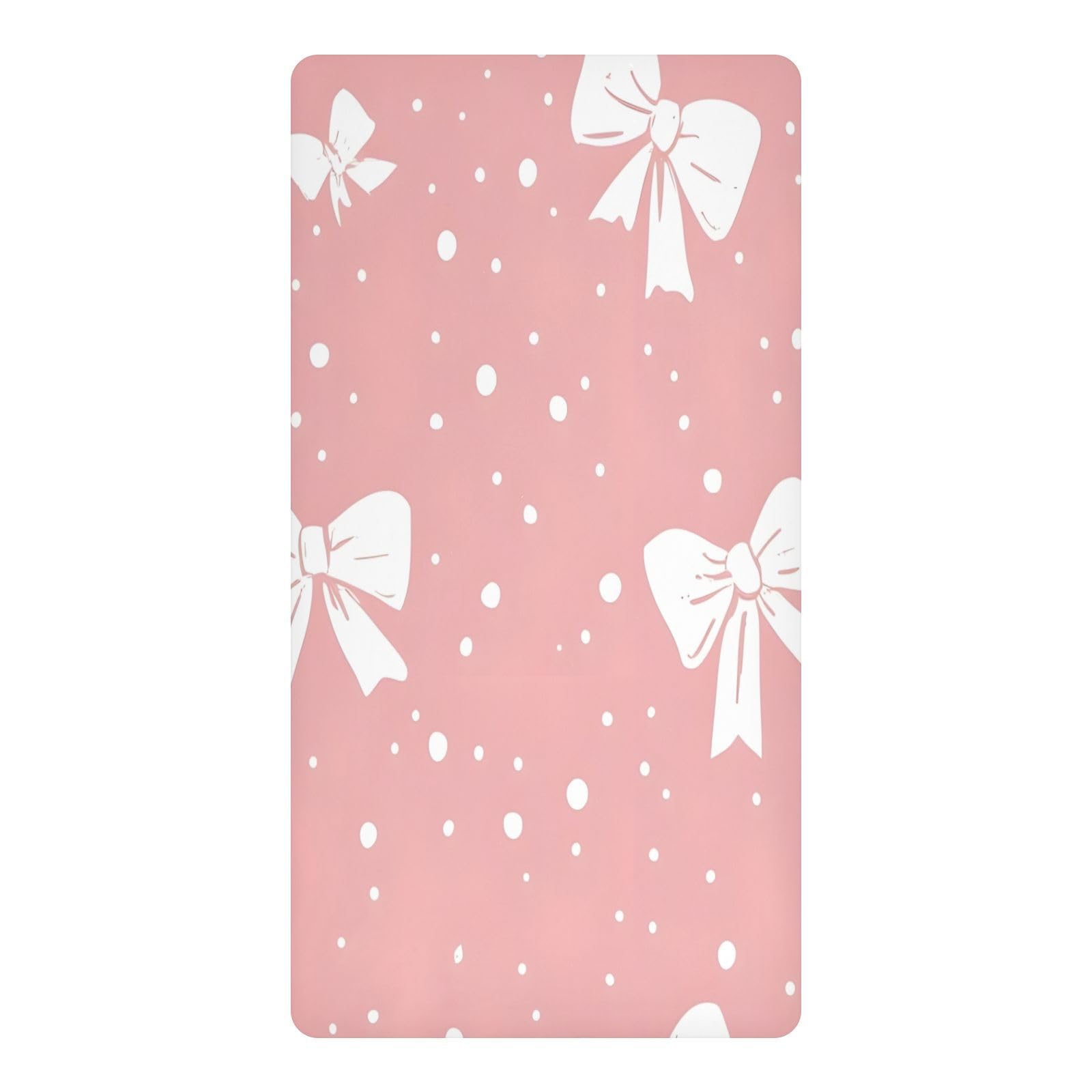JiangGgen Bows Baby Crib Sheet Soft Breathable Playard Sheet-S