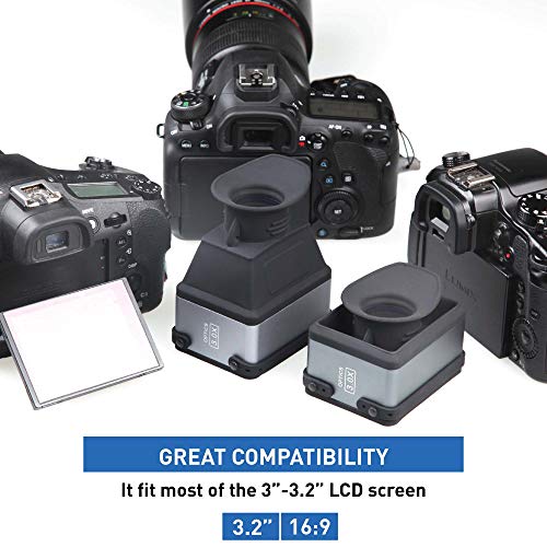 Kamerar Cvf-1 Collapsible Lcd Viewfinder 3X Magnifier For 3.0" And 3.2" Dsrl Camera Lcd Screen For Canon, Nikon, Pentax, Sony Dslr, Camera Screen Sunshade Hood #TOP1