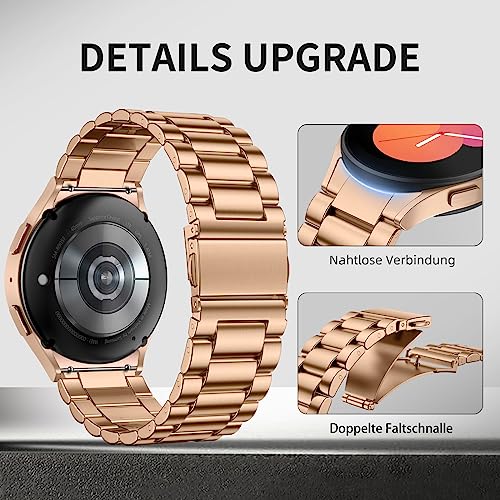 Bracelet No Gap Mastten en acier inoxydable avec boucle déployante de sécurité