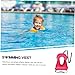 Garneck Inflatable Swim Vest for Boy Girl Buoyancy Vest for Toddlers for Swimming and Snorkeling Material Bright