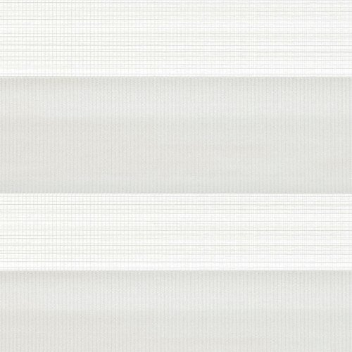 Interdeco Doppelrollo Klemmfix/Duo-Rollo, Weiß BxH 113,5 x 150 cm Seitenzugrollo ohne Bohren, lichtdurchlässig/blickdicht