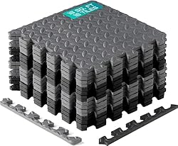 Yes4All Interlocking Exercise Foam Mats for Gym Equipment