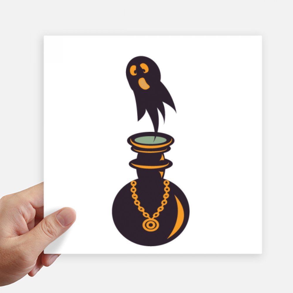 Autocollant carré Halloween Ghosts DIYthinker 20 cm pour valise et mur