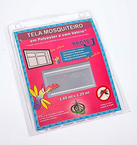 Tela Mosquiteiro Com Velcro Protej Branca