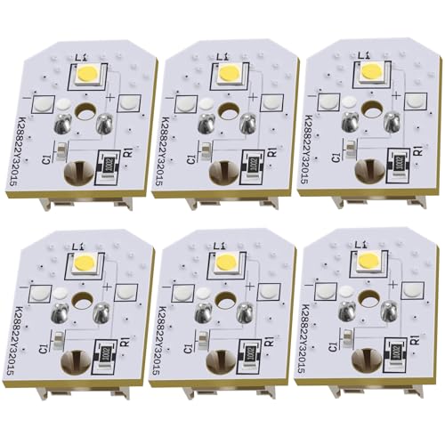 WR55X11132 LED Refrigerator Light Replacement WR55X25754 LED Light Board Assembly 6500K Daylight Brightness Easy Installation 6 Pack