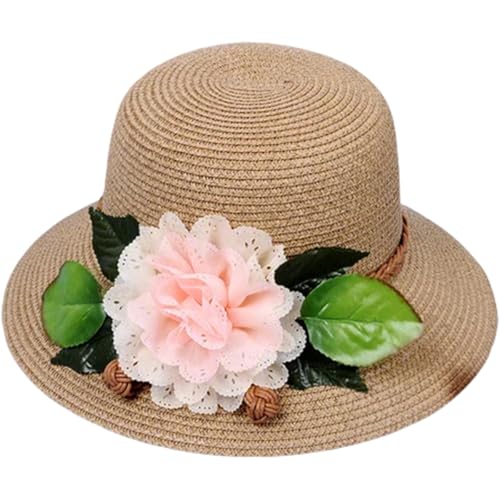 Sombrero de Sol para Mujer tipo Panama de Paja miniatura 1