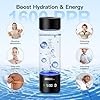 Hydrogen Water Bottle with LED Display, 3000ppb Portable Hydrogen Rich Generator with SPE/PEM Technology in 5-Minute Electrolysis, for Home Office Travel & Fitness #1
