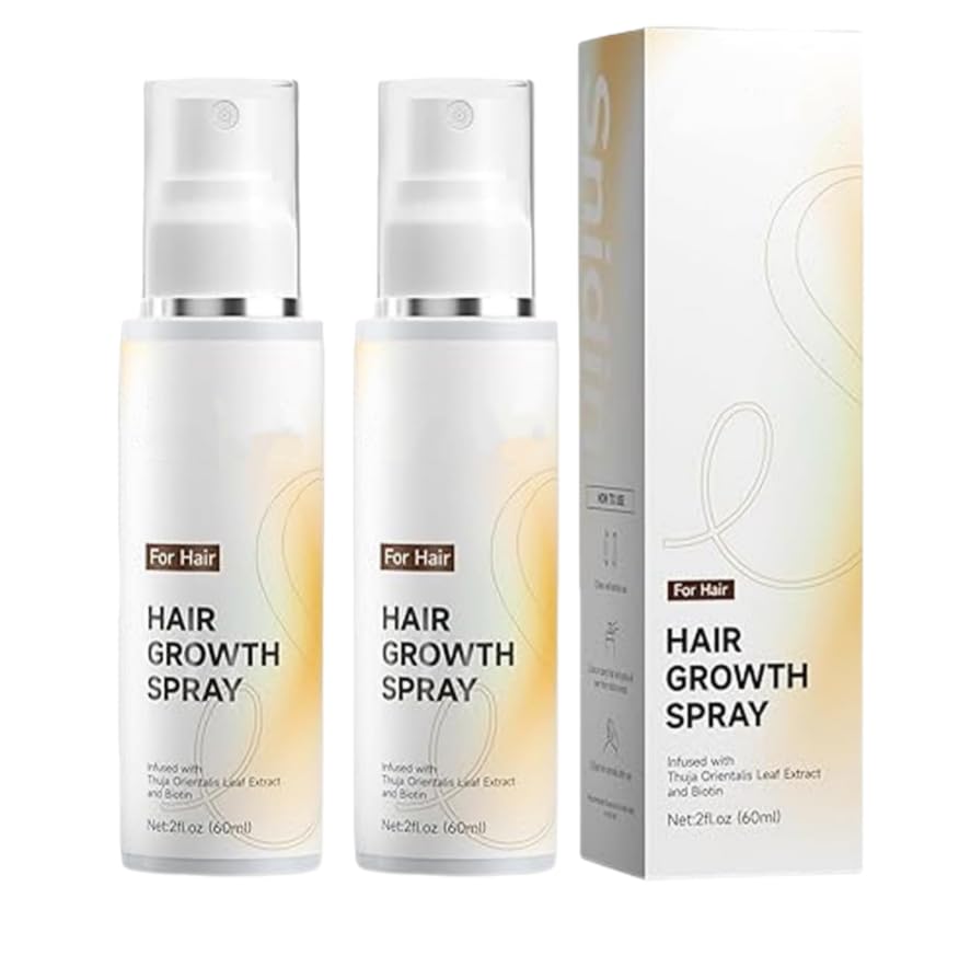 2026 Snidin Hair Growth Spray 60mlNatural Rosemary Oil for Hair Growth Non-Greasy Anti-Thinning&Hair Loss Prevention Biotin&Cypress Extract Lightweight Daily Scalp Spray for Men&Women (2PCS)