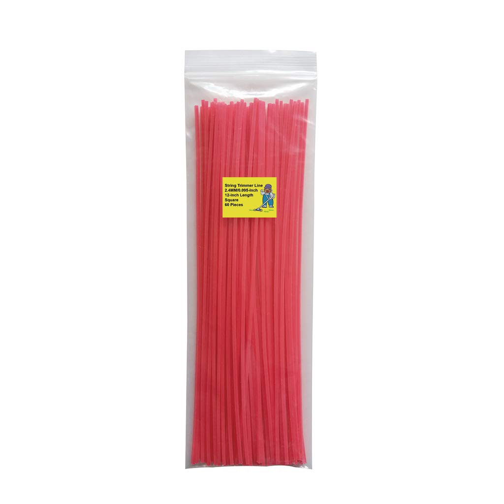 Fil de rechange 2,4mm orange pour l'entretien des bordures de pelouse