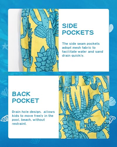Image of SURF CUZ Boys Swim Trunks Toddler Swim Shorts UPF 50+ Bathing Suit for Boy Swimsuit Quick Dry Mesh Beach Boardshorts Swimwear